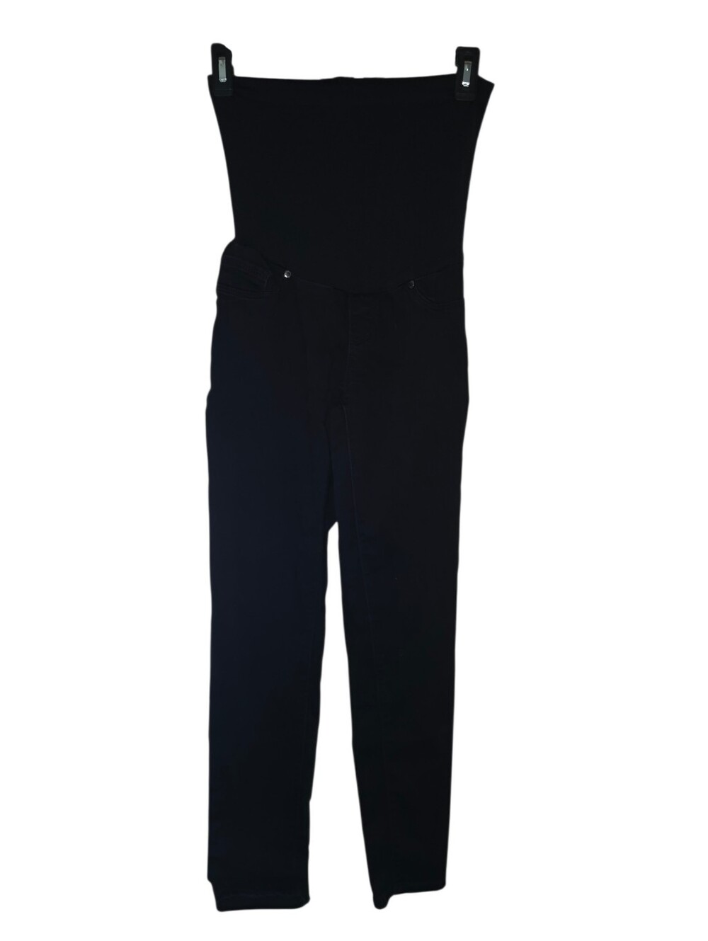 7/5/13. Womens Haute Mama Black Maternity Skinny Pants